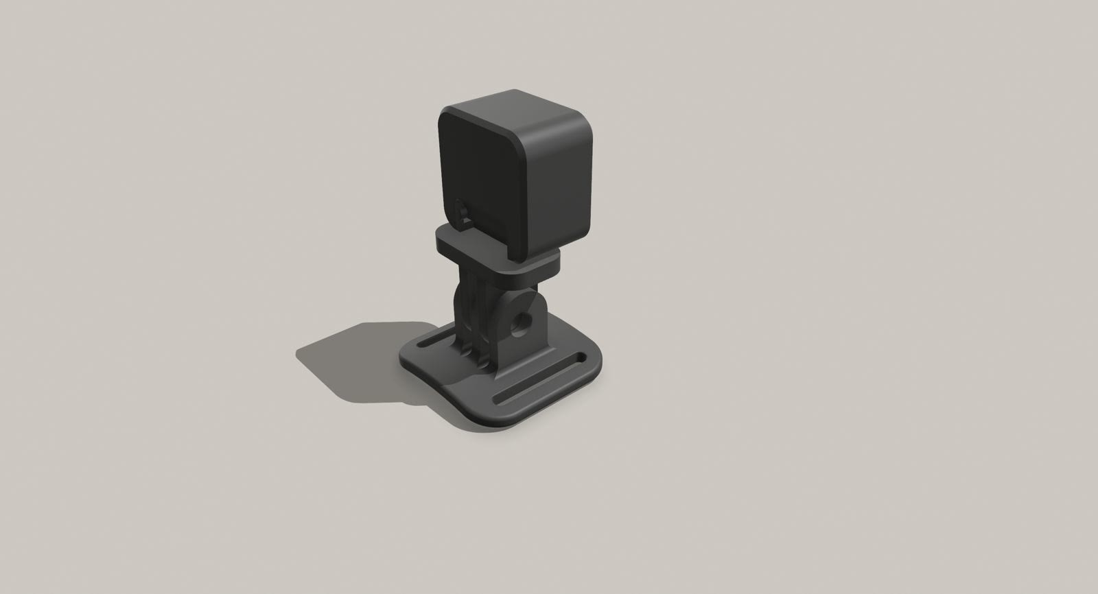 Mono camera on an adjustable base mount